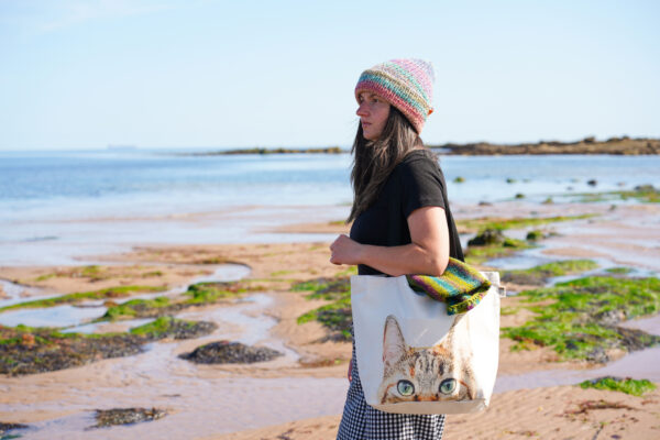 Peeping Nala Natural Canvas Bag - Image 8