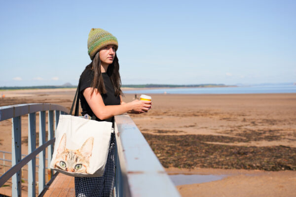 Peeping Nala Natural Canvas Bag - Image 6