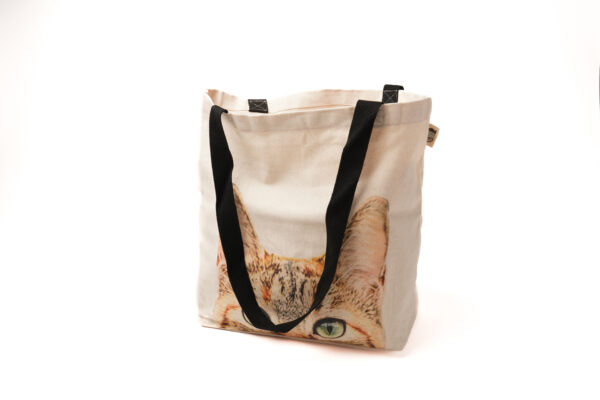 Peeping Nala Natural Canvas Bag - Image 2