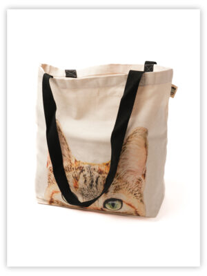 Peeping Nala Natural Canvas Bag