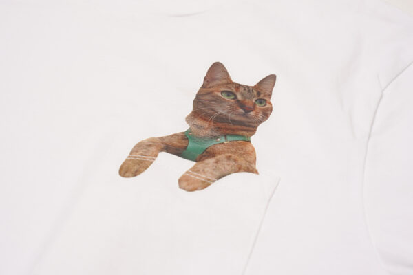 White Peeping Nala Unisex T-shirt - Image 3