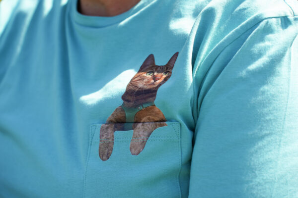 Teal Peeping Nala Unisex T-shirt - Image 7