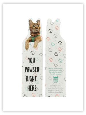 Pawsed Here Bookmark