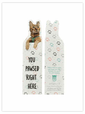 Pawsed Here Bookmark